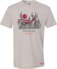 HONDA APPAREL Honda Trail 125 T-Shirt - Gray - 2XL NP21S-M2469-2X