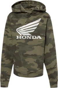 HONDA APPAREL Youth Honda Hoodie - Camo - Medium NP21S-Y3036-M