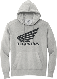 HONDA APPAREL Honda Wing Hoodie - Gray/Black - Large NP21S-S3028-L