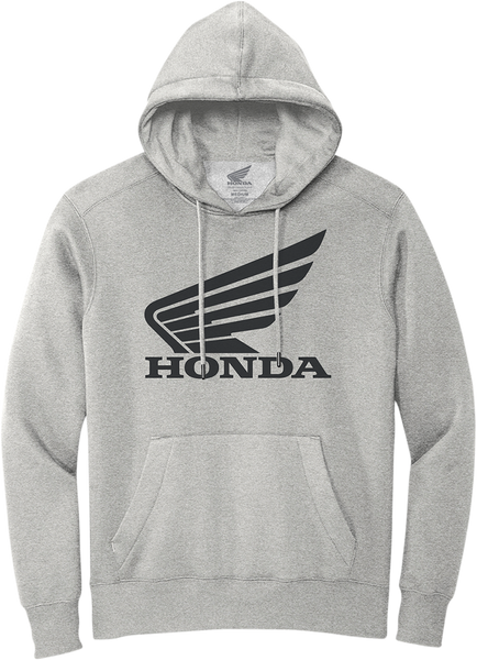 HONDA APPAREL Honda Wing Hoodie - Gray/Black - Large NP21S-S3028-L