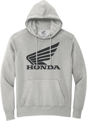 HONDA APPAREL Honda Wing Hoodie - Gray/Black - Large NP21S-S3028-L