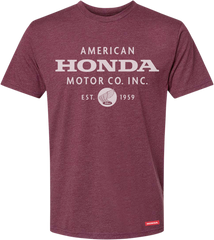 HONDA APPAREL Honda Motor Company T-Shirt - Maroon - Small NP21S-M3022-S