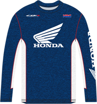 HONDA APPAREL Honda HRC Long-Sleeve T-Shirt - Navy/White - Small NP21S-M2482-S