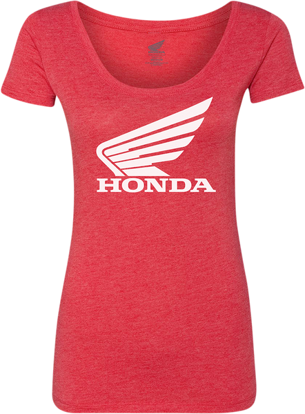 HONDA APPAREL Women's Honda Wing T-Shirt - Red - Medium NP21S-L3029-M