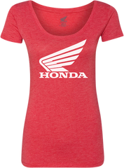 HONDA APPAREL Women's Honda Wing T-Shirt - Red - Medium NP21S-L3029-M