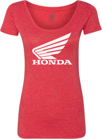 HONDA APPAREL Women's Honda Wing T-Shirt - Red - Large NP21S-L3029-L