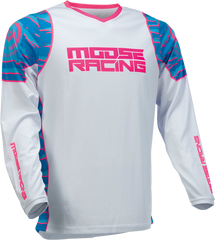 MOOSE RACING Qualifier* Jersey - Blue/Pink - 3XL, Part Number 2910-6955