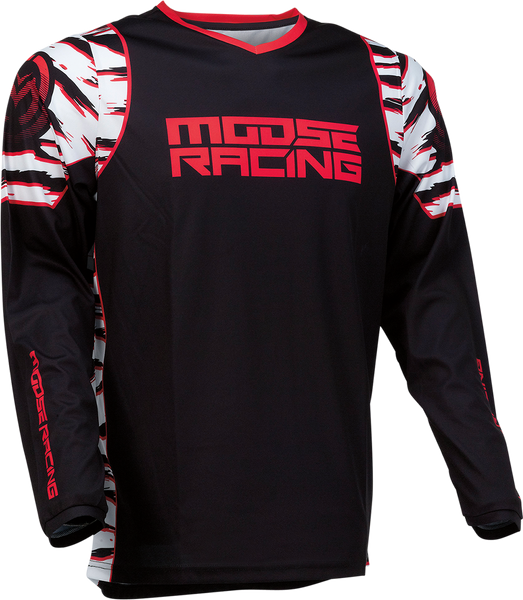 MOOSE RACING Qualifier Jersey - Black/Red - 4XL - Part Number 2910-6980