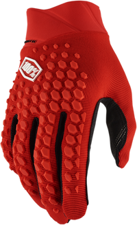 100% Geomatic Gloves Red XL - Durable Neoprene Cuff and Touchscreen Compatibility