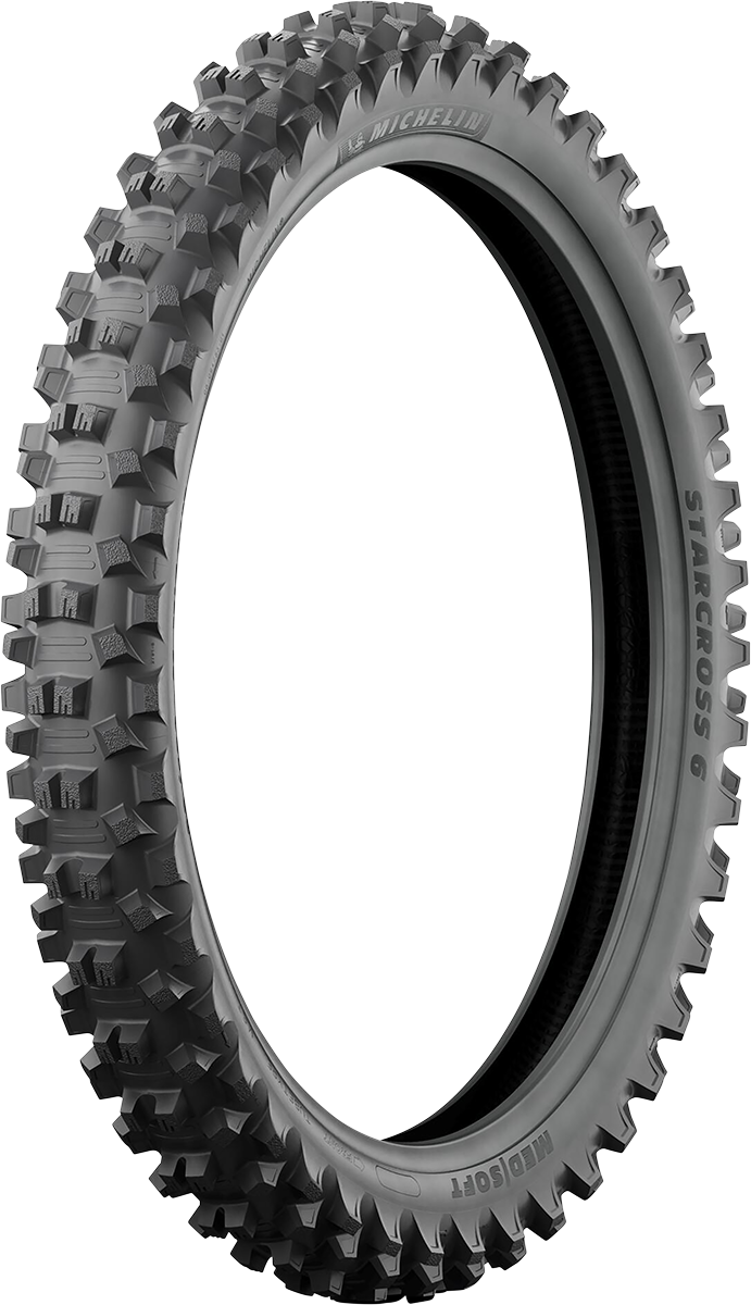 MICHELIN StarCross 6 Medium Hard Tire - Front - 80/100-21 - 51M 05951