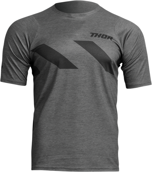 THOR Assist Hazard Jersey - Short-Sleeve - Heather Charcoal/Black - Medium 5020-0009