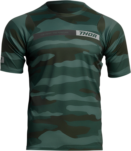 THOR Assist Jersey - Short-Sleeve - Camo Green - Small - Part #5020-0020