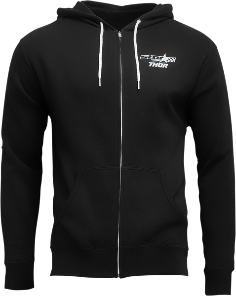 THOR Star Racing Champ Zip-Up Fleece - Black - Small 3050-5959