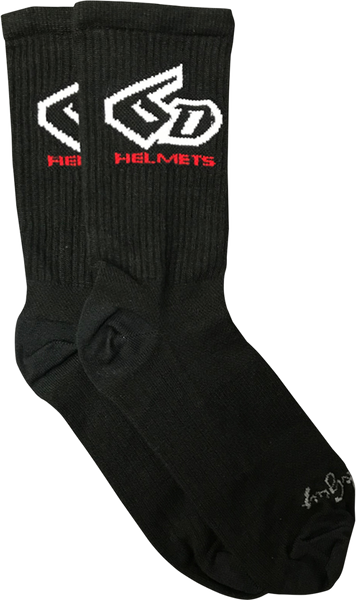 6D HELMETS 6D Cycling Socks - Black - Small/Medium - Part 52-7000