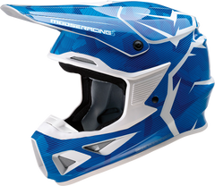 MOOSE RACING F.I. Helmet - Agroid Camo - MIPS? - Blue/White - XL - 0110-7770