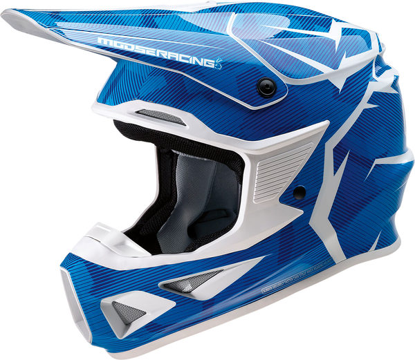 MOOSE RACING F.I. Helmet - Agroid Camo - MIPS? Technology - Blue/White - 2XL 0110-7771