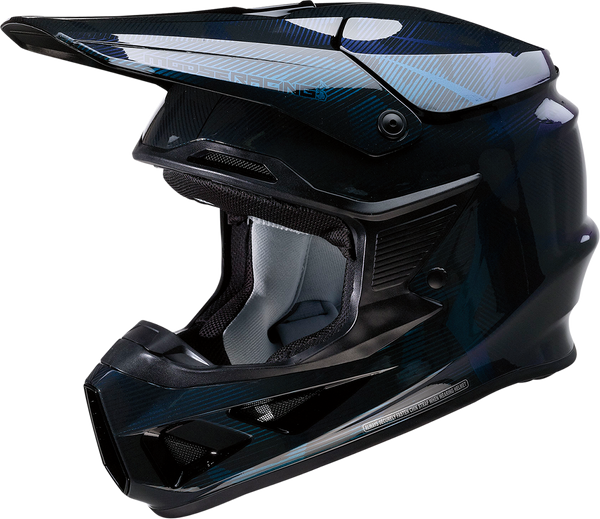 MOOSE RACING F.I. Helmet - Agroid Camo - MIPS? - Iridescent Blue - Large 0110-7755