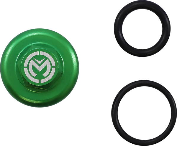 MOOSE RACING Oil Cap - Green - Part Number T14-6303GN for Kawasaki