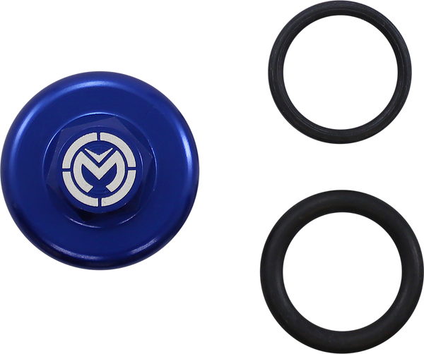 MOOSE RACING Oil Cap - Blue - Yamaha T14-6302L