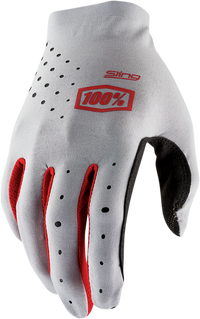 100% Sling MX Gloves Gray 2XL - Lightweight Breathable Mountain Bike Gloves with Tech-Thread Connectivity
