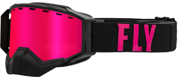 Zone Pro Snow Goggle Blk/Pink W/ Pink Mir/Plrzd Smoke Lens