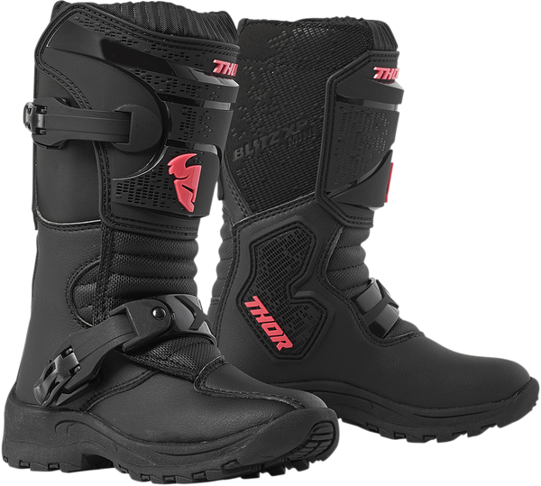 THOR Mini Blitz XP Boots - Black/Pink - Size 11 - Part 3411-0543