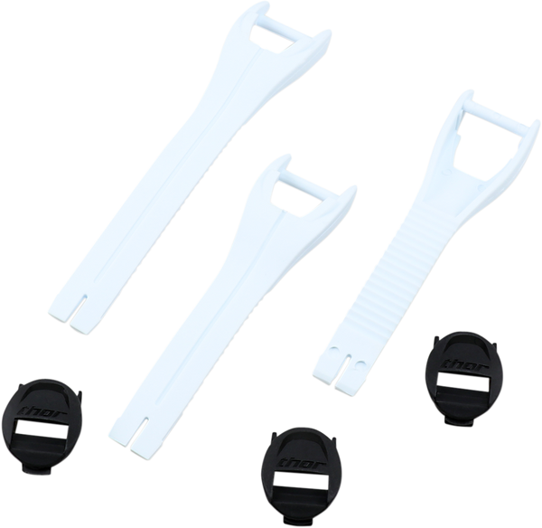 THOR Blitz XP MX Boot Straps - Youth - White - Size 1-7 - Part 3430-0876