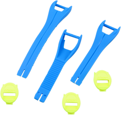 THOR Blitz XP MX Boot Straps for Youth - Blue - Size 1-7 (Part Number: 3430-0877)