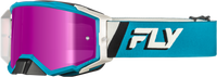Zone Elite Goggle Blue/White W/ Magenta Mirror/Smoke Lens