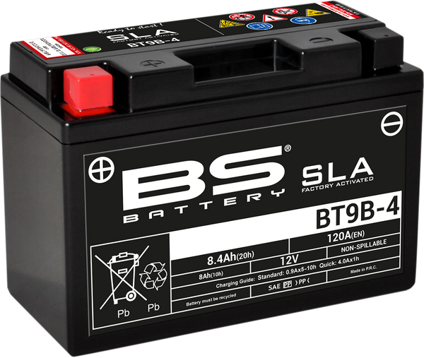 BS BATTERY BT9B-4 (YT) 300642 - Maintenance-Free AGM Battery