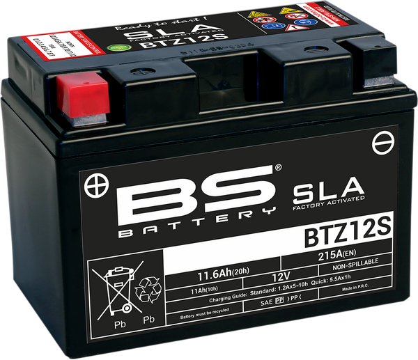 BS BATTERY BTZ12S (YTZ) 300637-1 - High Performance AGM Battery