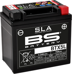 BS BATTERY BTX5L (YTX) 300670 - Maintenance-Free AGM Battery