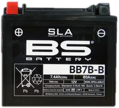 BS BATTERY BB7B-B (YB) 300848 - AGM Motorcycle Battery