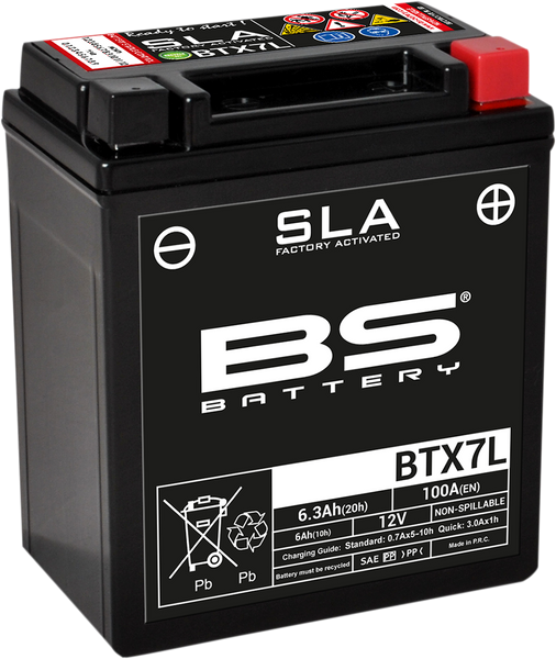 BS BATTERY BTX7L (YTX) 300673 - AGM Motorcycle Battery