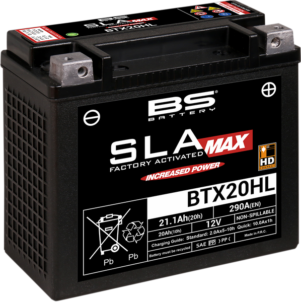 BS BATTERY BTX20HL (YTX) 300883 - Maintenance-Free Motorcycle Battery