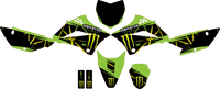 D'COR VISUALS Graphic Kit - Monster Energy - Slash - Kawasaki - KLX 110 20-20-130