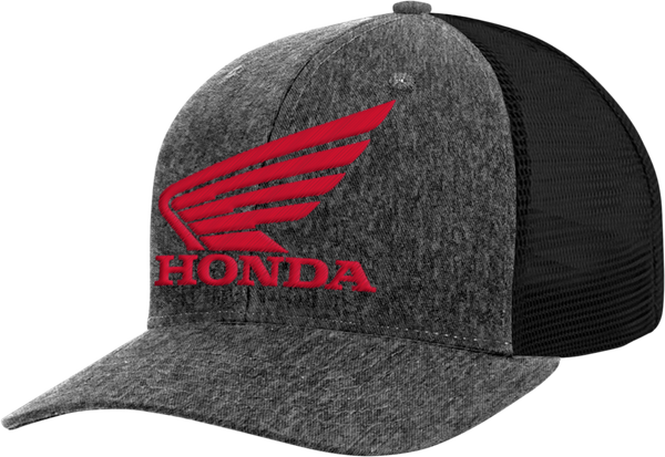 HONDA APPAREL Honda Trucker Hat - Charcoal/Red NP21A-H3163