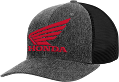 HONDA APPAREL Honda Trucker Hat - Charcoal/Red NP21A-H3163