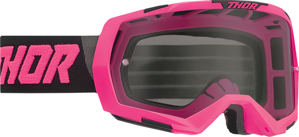 THOR Regiment Goggles - Flo Pink/Black - Smoke - Part Number 2601-2803