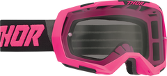 THOR Regiment Goggles - Flo Pink/Black - Smoke - Part Number 2601-2803