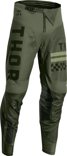 THOR Youth Pulse Combat Pants - Army Green/Black - Part Number 2903-2248