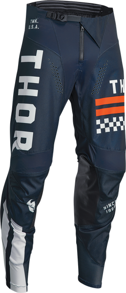 THOR Youth Pulse Combat Pants - Midnight/White/Orange - Part Number 2903-2253