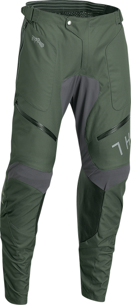 THOR Terrain In-the-Boot Pants - Army Green/Charcoal - 2901-10437