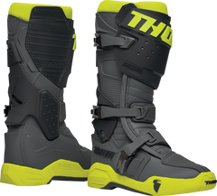 THOR Radial Boots - Gray/Fluorescent Yellow - Size 8 (Part Number: 3410-2746)