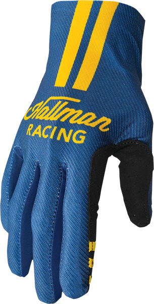 THOR Mainstay Gloves - Roosted Navy/Lemon - Medium - Part Number 3330-7305