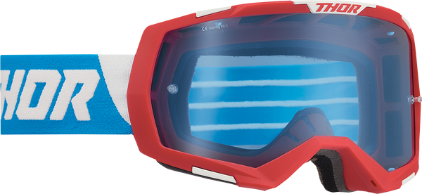 THOR Regiment Goggles - Red/White/Blue - Part Number 2601-2967