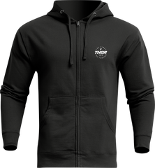 THOR Stadium Zip-Up Hooded Sweatshirt - Black - Small 3050-6316