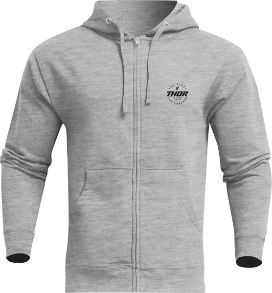 THOR Stadium Zip-Up Hooded Sweatshirt - Heather Gray - XL 3050-6327