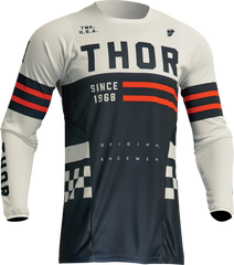 THOR Youth Pulse Combat Jersey - Midnight/Vintage White - Large 2912-2189