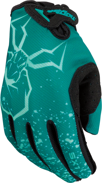 MOOSE RACING Youth SX1* Gloves - Teal - Large - Part Number 3332-1761